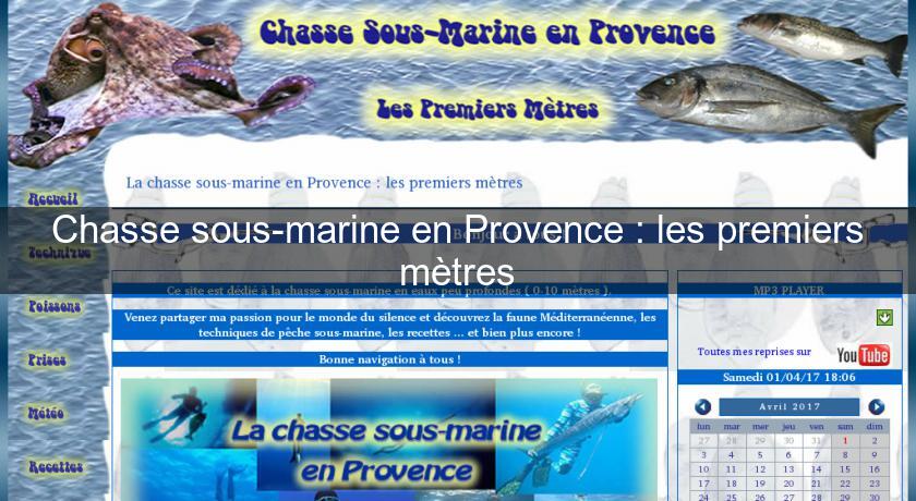 Chasse sous-marine en Provence : les premiers mètres Chasse sous-marine en Provence : les premiers mètres