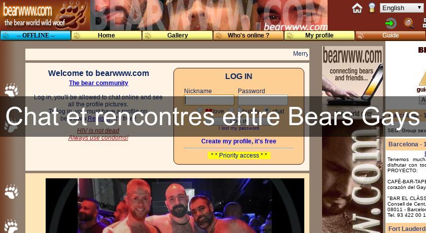 Chat et rencontres entre Bears Gays Chat et rencontres entre Bears Gays