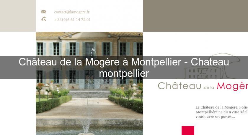Château de la Mogère à Montpellier - Chateau montpellier Château de la Mogère à Montpellier - Chateau montpellier