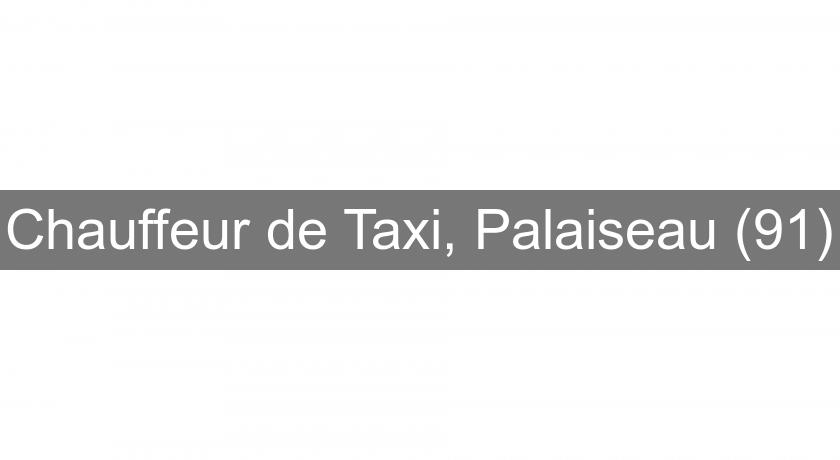 Chauffeur de Taxi, Palaiseau (91)