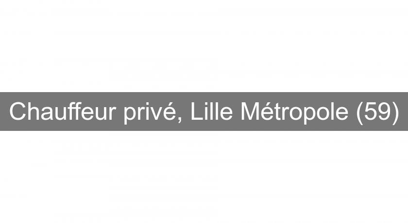 Chauffeur privé, Lille Métropole (59)