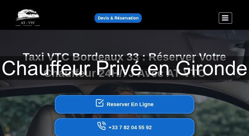 Chauffeur Privé en Gironde