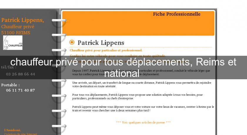 chauffeur privé pour tous déplacements, Reims et national chauffeur privé pour tous déplacements, Reims et national