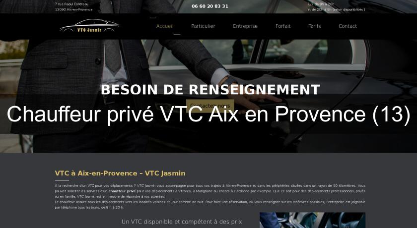 Chauffeur privé VTC Aix en Provence (13) Chauffeur privé VTC Aix en Provence (13)