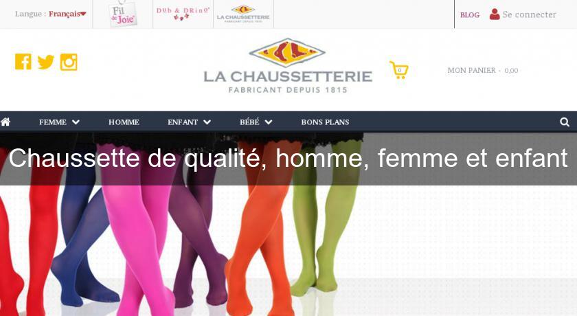 Chaussette de qualité, homme, femme et enfant Chaussette de qualité, homme, femme et enfant
