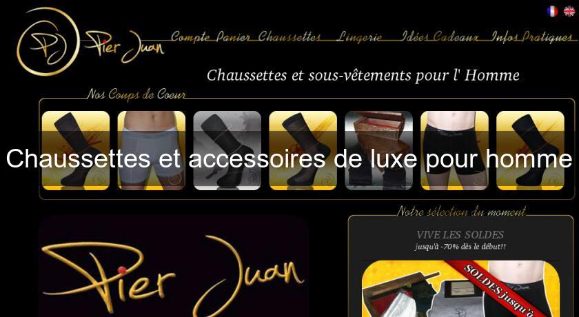 Chaussettes et accessoires de luxe pour homme