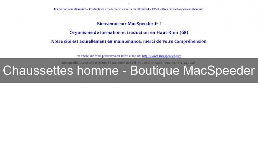 Chaussettes homme - Boutique MacSpeeder