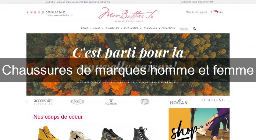 Chaussures de marques homme et femme