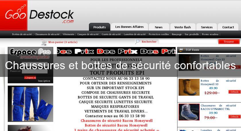 Chaussures et bottes de sécurité confortables Chaussures et bottes de sécurité confortables