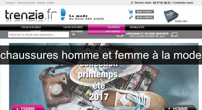 chaussures homme et femme à la mode