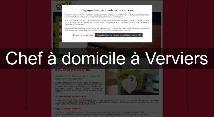 Chef à domicile à Verviers Chef à domicile à Verviers