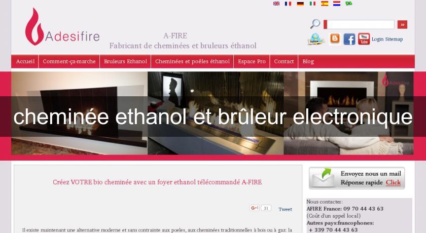 Bruleur Ethanol Télécommandé Automatique & Sécurisé AFIRE