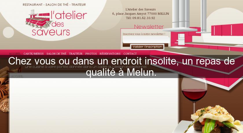 Chez vous ou dans un endroit insolite, un repas de qualité à Melun. Chez vous ou dans un endroit insolite, un repas de qualité à Melun.