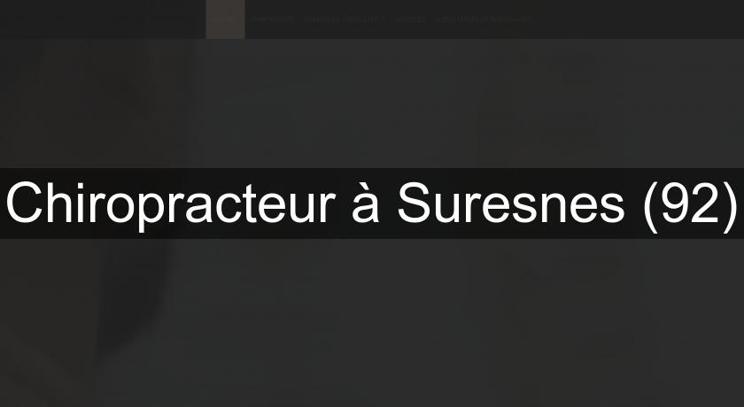 Chiropracteur à Suresnes (92)