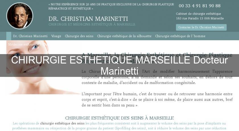 CHIRURGIE ESTHETIQUE MARSEILLE Docteur Marinetti CHIRURGIE ESTHETIQUE MARSEILLE Docteur Marinetti
