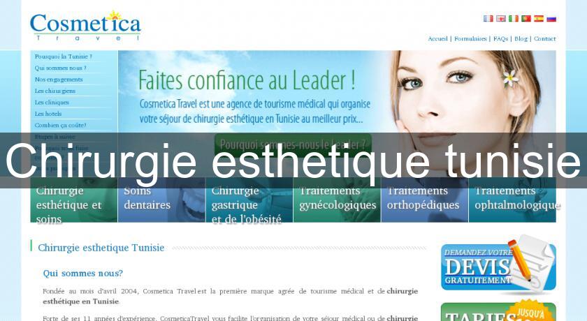 Chirurgie esthetique tunisie