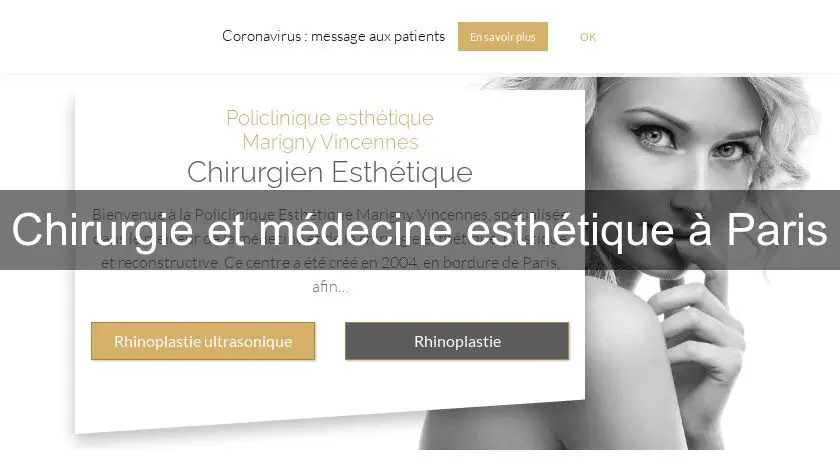 Chirurgie et médecine esthétique à Paris