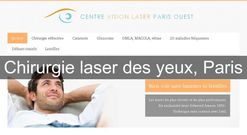 Chirurgie laser des yeux, Paris Chirurgie laser des yeux, Paris