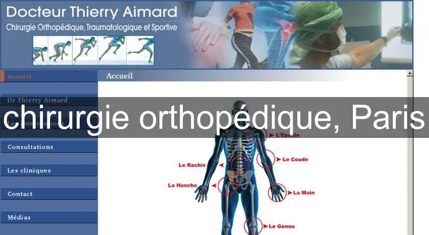 chirurgie orthopédique, Paris