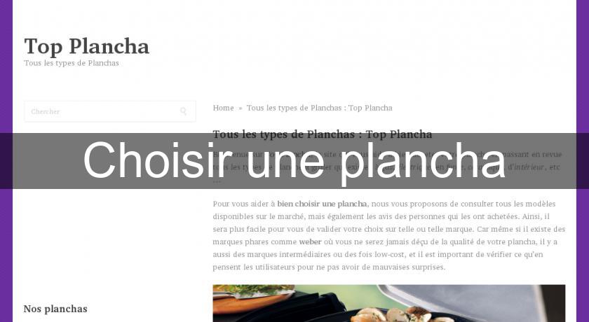 Choisir une plancha Choisir une plancha