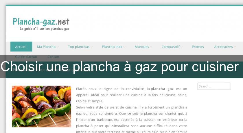 Choisir une plancha à gaz pour cuisiner 