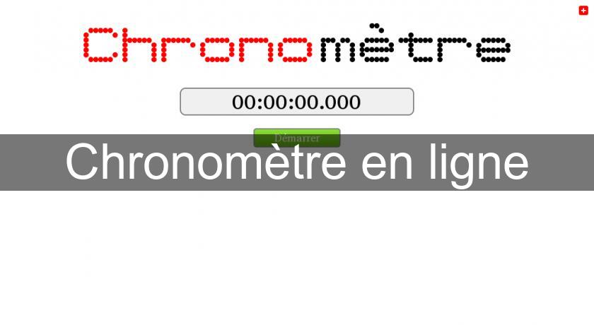 Chronomètre en ligne World Wide Web et internet