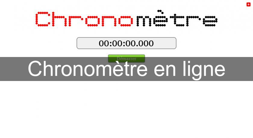 Chronomètre en ligne