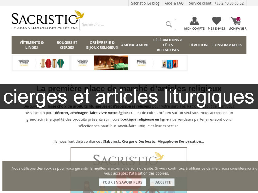 cierges et articles liturgiques