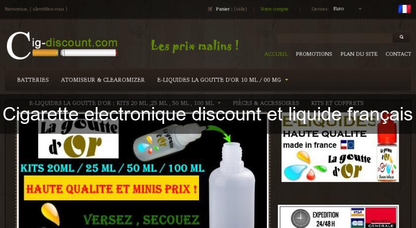 Cigarette electronique discount et liquide français Cigarette electronique discount et liquide français