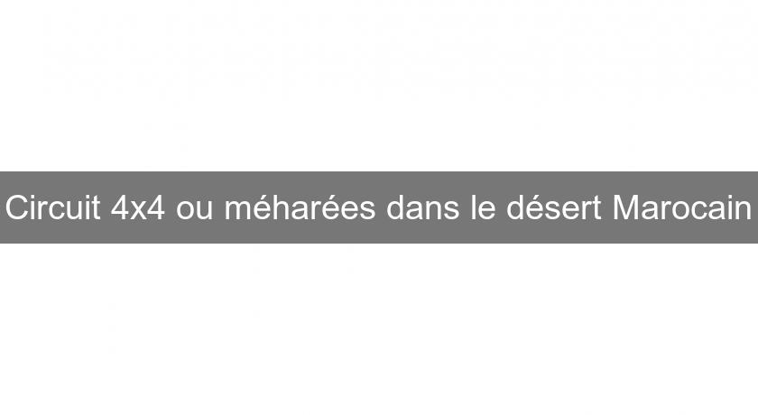 Circuit 4x4 ou méharées dans le désert Marocain