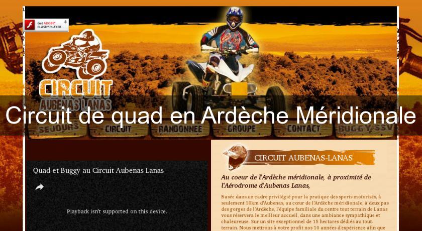 Circuit de quad en Ardèche Méridionale