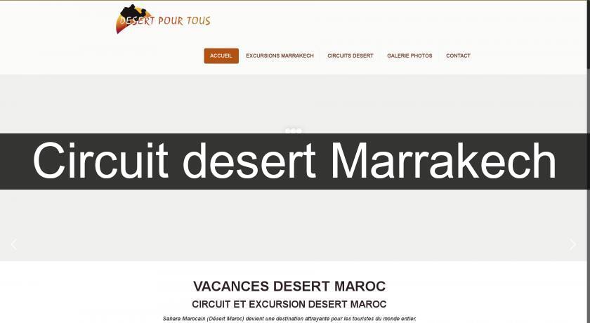 Circuit desert Marrakech