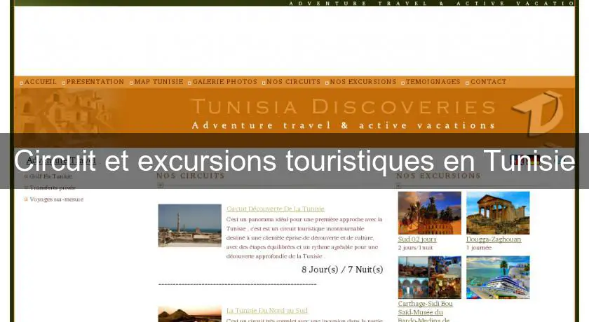 Circuit et excursions touristiques en Tunisie