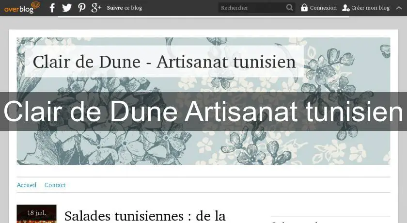 Clair de Dune Artisanat tunisien