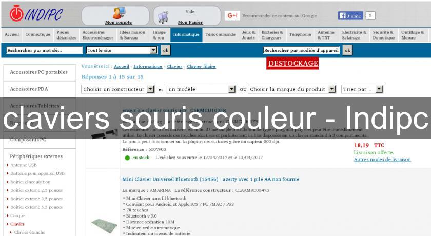 claviers souris couleur - Indipc