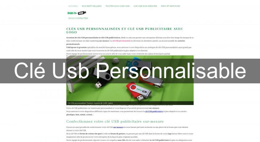 Clé Usb Personnalisable Clé Usb Personnalisable
