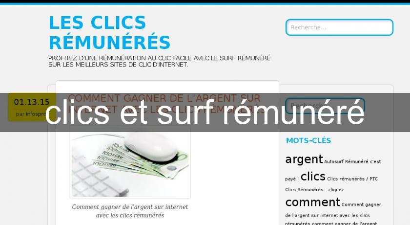 clics et surf rémunéré