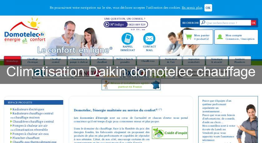 Climatisation Daikin domotelec chauffage