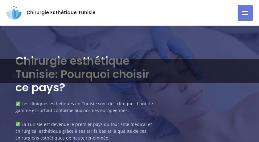 Clinique de chirurgie esthétique en Tunisie Clinique de chirurgie esthétique en Tunisie