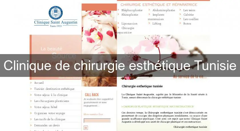 Clinique de chirurgie esthétique Tunisie