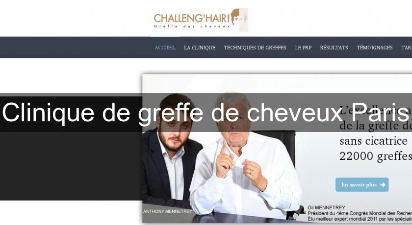 Clinique de greffe de cheveux Paris Clinique de greffe de cheveux Paris