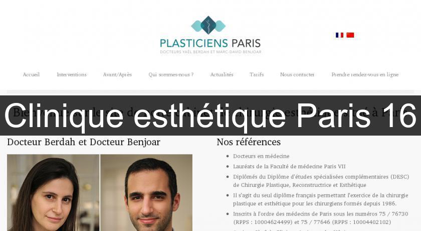 Clinique esthétique Paris 16