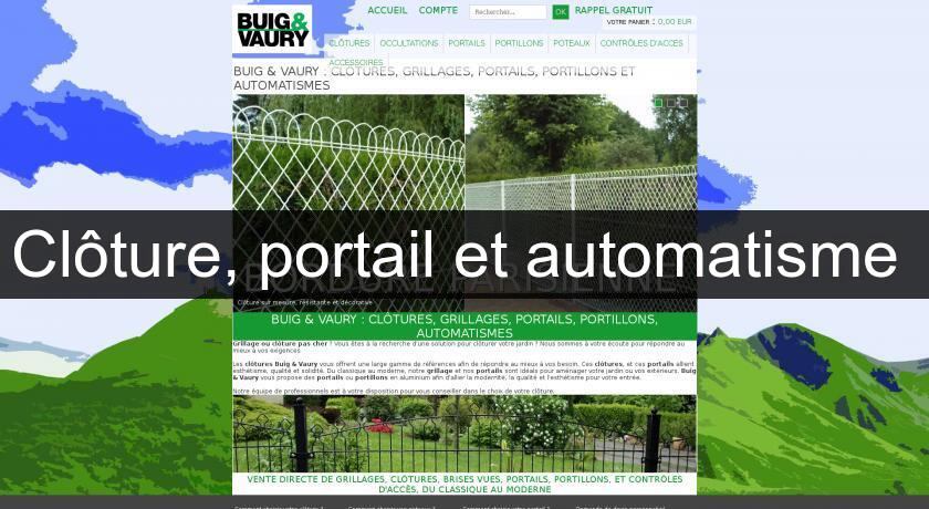 Clôture, portail et automatisme 