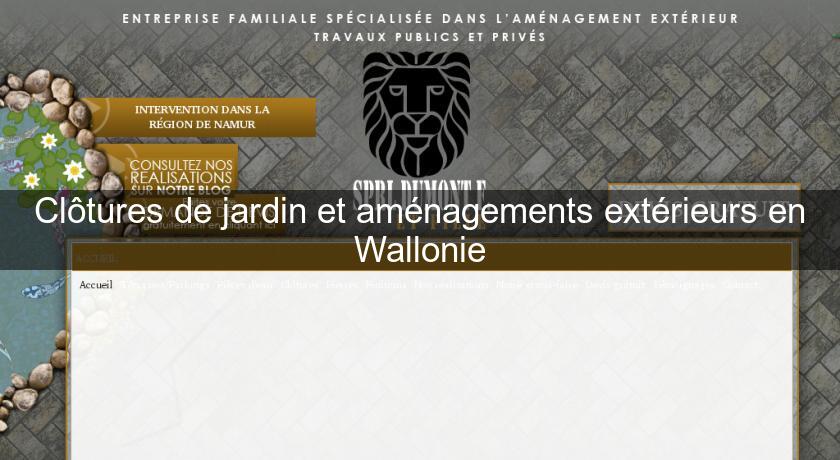 Clôtures de jardin et aménagements extérieurs en Wallonie Clôtures de jardin et aménagements extérieurs en Wallonie