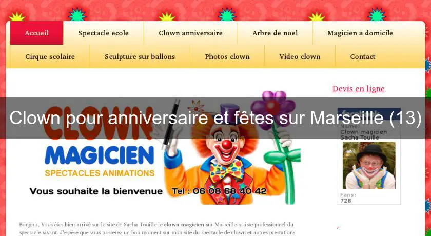 Clown pour anniversaire et fêtes sur Marseille (13)