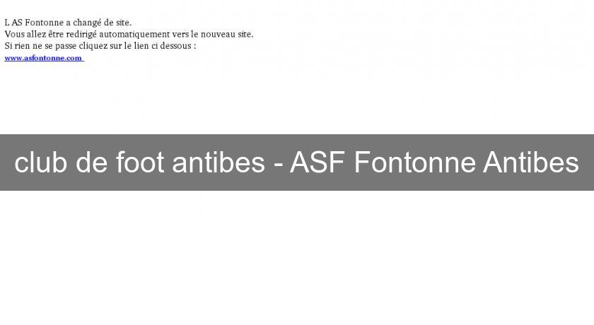club de foot antibes - ASF Fontonne Antibes