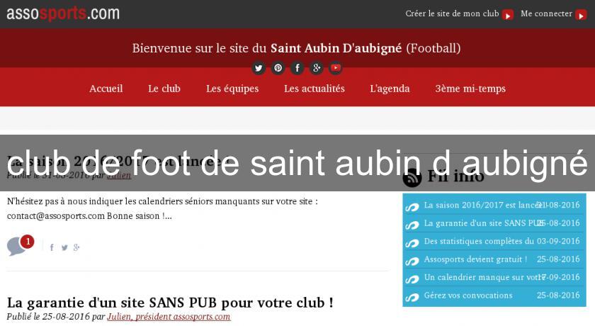 club de foot de saint aubin d'aubigné club de foot de saint aubin d'aubigné