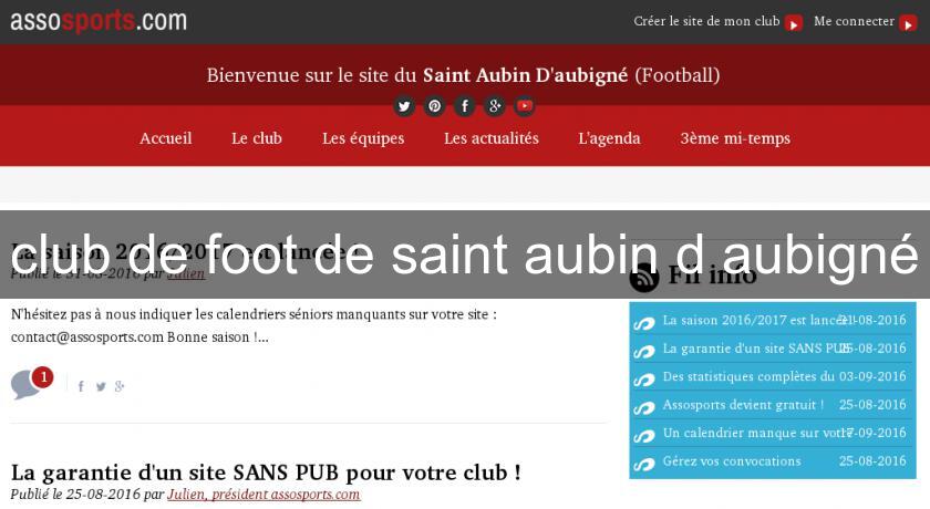 club de foot de saint aubin d'aubigné