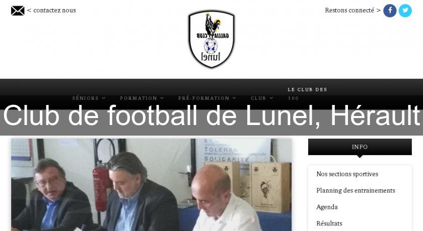 Club de football de Lunel, Hérault Club de football de Lunel, Hérault