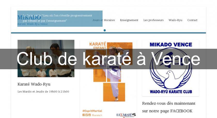 Club de karaté à Vence